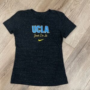 Nike Black T-Shirt with Blue and Yellow UCLA Design
